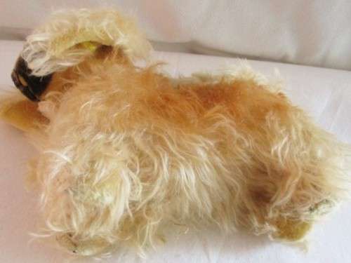 SO SPECIAL - LARGE VINTAGE 1960's/70's STEIFF MOHAIR PEKY PEKINGESE WITH BUTTON AND SWIVEL HEAD!!