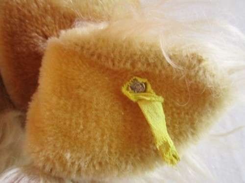 SO SPECIAL - LARGE VINTAGE 1960's/70's STEIFF MOHAIR PEKY PEKINGESE WITH BUTTON AND SWIVEL HEAD!!