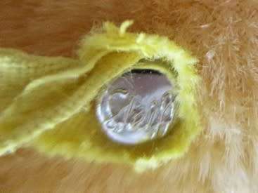 SO SPECIAL - LARGE VINTAGE 1960's/70's STEIFF MOHAIR PEKY PEKINGESE WITH BUTTON AND SWIVEL HEAD!!
