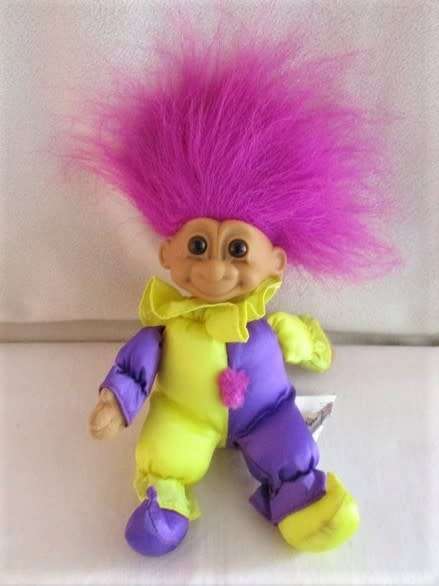 CUTE RUSS BERRIE TROLL - CLOWN!!