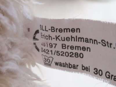 A LARGE 52CM TALL, CUDDLY TEDDY BEAR FROM BREMEN, GERMANY!!