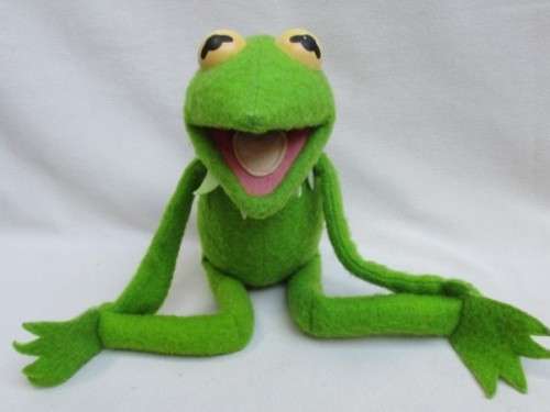 SO SPECIAL!! A VINTAGE 1976 LARGE, POSEABLE FISHER PRICE JIM HENSON KERMIT THE FROG FROM THE MUPPETS