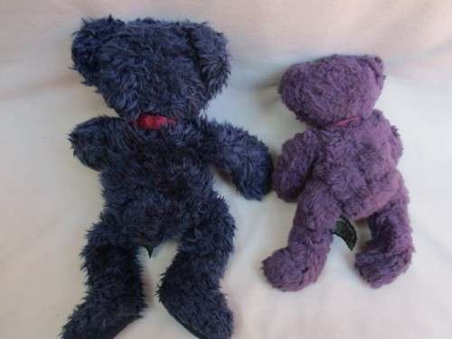 BARNABY AND BEARBERRY - TWO RUSS BERRIE BEARS WITH A 'MUCH LOVED' AIR