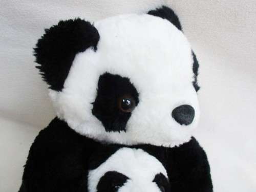 A CUTE NOOBI PANDA BEAR AND BABY