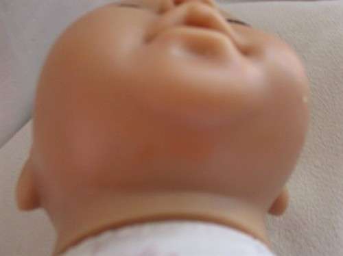 ADORABLE ZAPF CREATIONS GIGGLING/SUCKING BABY ANNABELL DOLL - SIMILAR TO BABY BORN DOLL