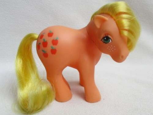 FOR LIVIA ONLY - HASBRO G1 MY LITTLE PONY - APPLEJACK - 1983 PAT PEND - HONG KONG