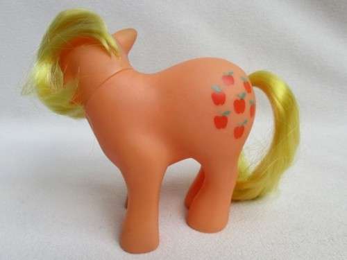 FOR LIVIA ONLY - HASBRO G1 MY LITTLE PONY - APPLEJACK - 1983 PAT PEND - HONG KONG