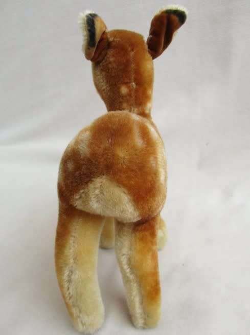 A VINTAGE 1950's/60's STEIFF MOHAIR  FAWN DEER