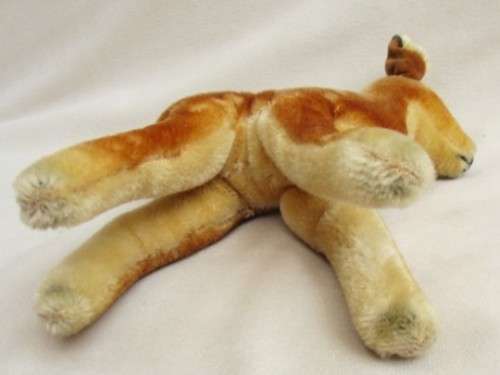 A VINTAGE 1950's/60's STEIFF MOHAIR  FAWN DEER