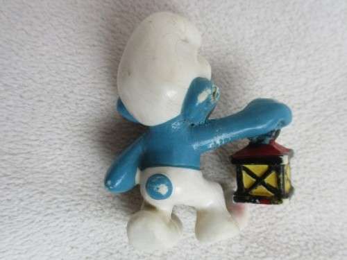 CUTE PEYO, WEST GERMANY SMURF WITH LANTERN