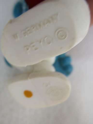 CUTE PEYO, WEST GERMANY SMURF WITH LANTERN