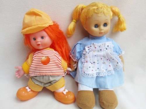 TWO SWEET SMALL DOLLS FOR PLAY TIME