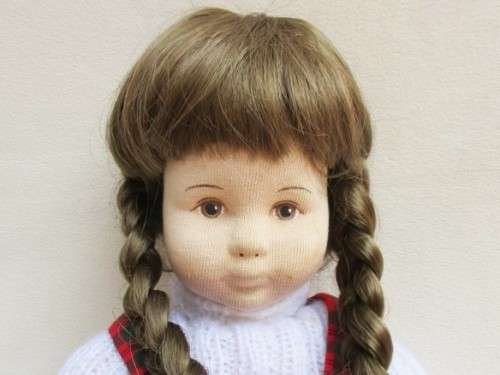 LOVELY 44CM HAND PAINTED CLOTH DOLL MADE FROM INTERLOCK KNIT FABRIC!!