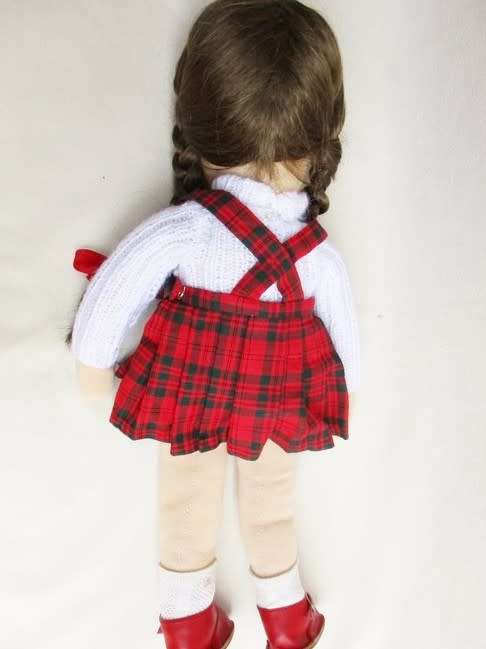 LOVELY 44CM HAND PAINTED CLOTH DOLL MADE FROM INTERLOCK KNIT FABRIC!!