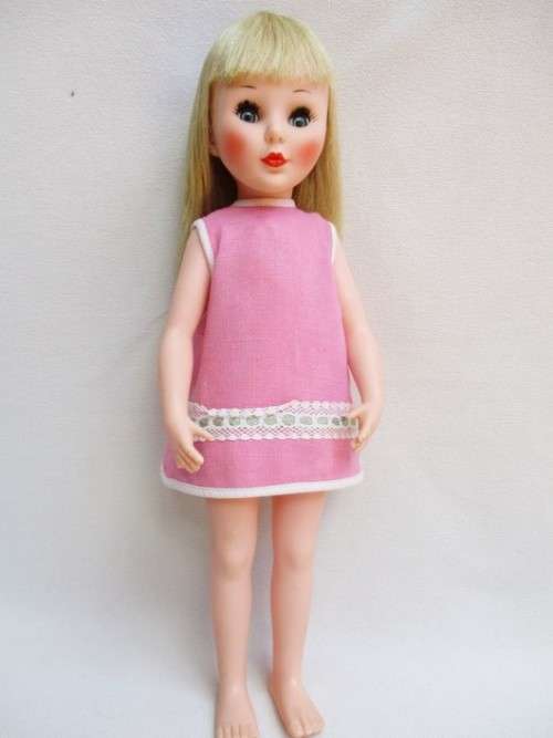 A VINTAGE DOLL WITH EXQUISITE FURGA SIMONA-LIKE LOOK - MARKED 'SAD' ON BACK OF HEAD!!