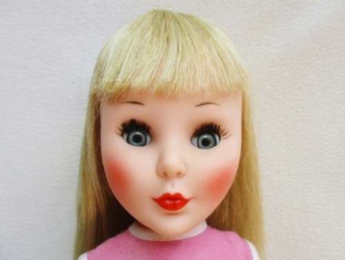 A VINTAGE DOLL WITH EXQUISITE FURGA SIMONA-LIKE LOOK - MARKED 'SAD' ON BACK OF HEAD!!