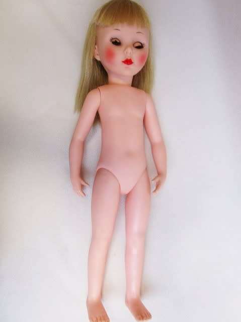 A VINTAGE DOLL WITH EXQUISITE FURGA SIMONA-LIKE LOOK - MARKED 'SAD' ON BACK OF HEAD!!