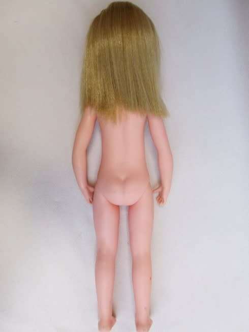 A VINTAGE DOLL WITH EXQUISITE FURGA SIMONA-LIKE LOOK - MARKED 'SAD' ON BACK OF HEAD!!