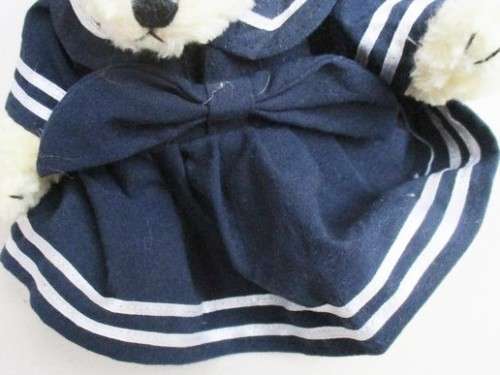 A COLLECTABLE FULLY JOINTED 'UNIPAK' BEAR IN HER CUTE ORIGINAL SAILOR OUTFIT