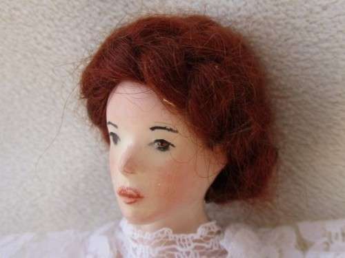 SPECIAL FIND!! A SMALL 21CM TALL ANTIQUE LATE 1800's 'WAX OVER' DOLL STRAIGHT OUT OF THE ATTIC !!
