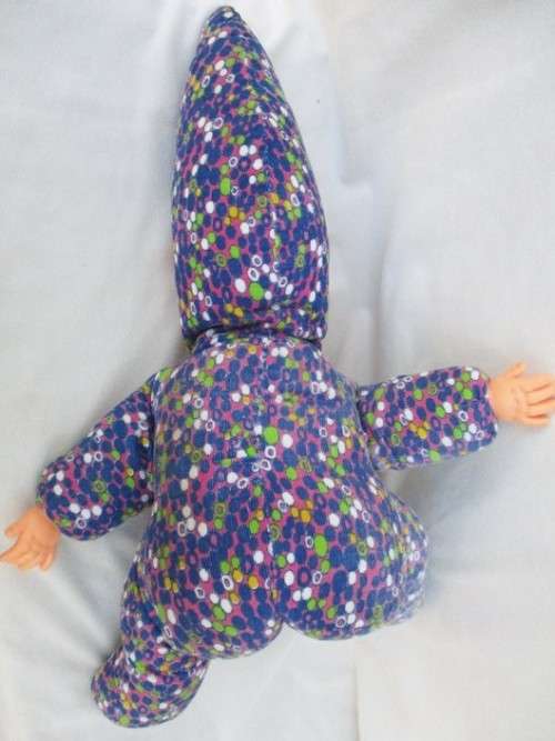 RARE FIND!!  LARGE 58CM TALL VINTAGE 1950's/60's CARNIVAL CONE HEAD DOLL!!
