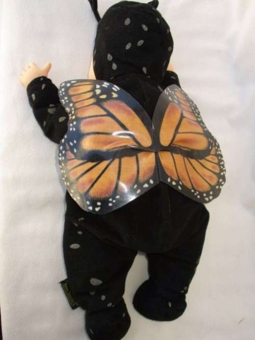 RARE!!  A LARGE 40CM TALL ANNE GEDDES BABY DOLL IN BUTTERFLY COSTUME!!
