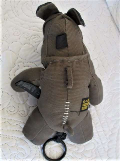 FOR THE FASHION CONSCIOUS BABY - A COLLECTABLE G-STAR RAW PULL-STRING MUSICAL RHINO