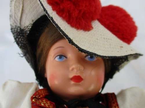 A VINTAGE/ANTIQUE SCHILDKROT DOLL WITH TURTLE MARK ON BACK