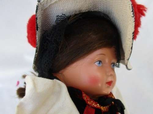A VINTAGE/ANTIQUE SCHILDKROT DOLL WITH TURTLE MARK ON BACK