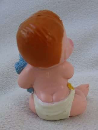 CUTE MAGIC DIAPER BABY HOLDING HIS TEDDY