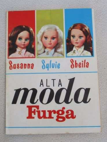 EXQUISITE VINTAGE FURGA DOLL - SYLVIE WITH LONG, FEATHERY LASHES IN ORIGINAL BOX PLUS PAMPHLET