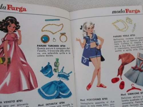 EXQUISITE VINTAGE FURGA DOLL - SYLVIE WITH LONG, FEATHERY LASHES IN ORIGINAL BOX PLUS PAMPHLET