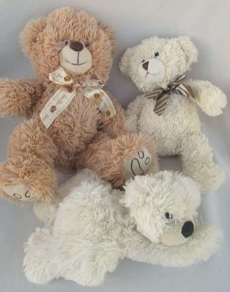 A BUNCH OF TEN NICE-SIZED, SOFT, CLEAN TEDDY BEARS