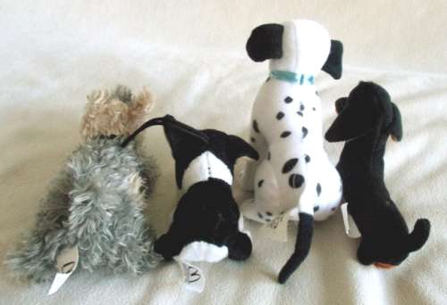 FOUR COLLECTABLE PUPS MADE FOR MCDONALDS