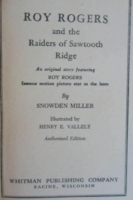 WHO REMEMBERS ROY ROGERS THE SINGING 'KING OF THE COWBOYS'? TWO AUTHORISED EDITIONS FROM 1945 & 1946
