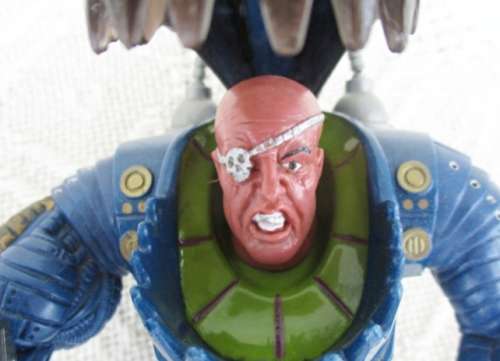 1995 MATTEL STREET SHARKS STREET WISE DESIGNS - EVIL POWER BITE PIRANOID ARTICULATED ACTION FIGURE