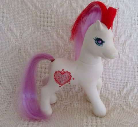 RARE - HASBRO G2 MY LITTLE PONY  - SECRET TALE WITH 'GEMS' IN EYES AND ADDED SADDLE
