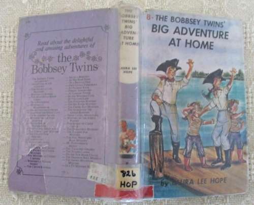 1960 HARDCOVER - THE BOBBSEY TWINS' BIG ADVENTURE AT HOME BY LAURA LEE HOPE!!