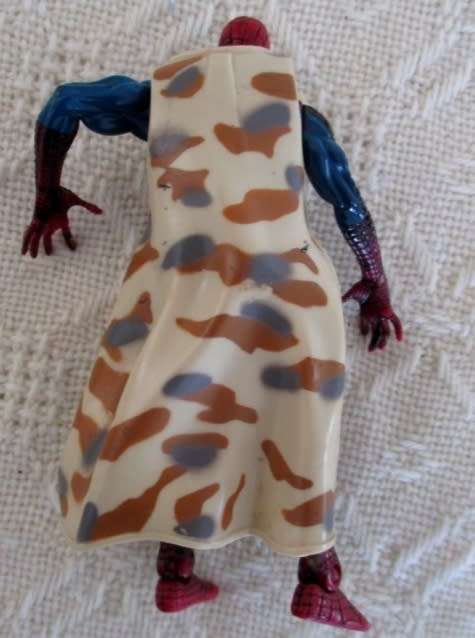 TWO UNUSUAL ARTICULATED ACTION FIGURES - 1997 MARVEL TOY BIZ SPIDERMAN AND UNMARKED SPIDERWOMAN
