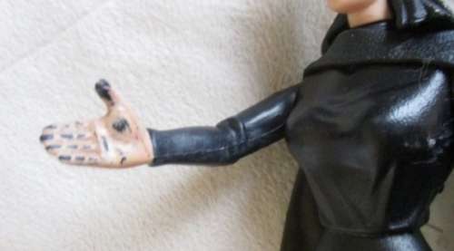 TWO UNUSUAL ARTICULATED ACTION FIGURES - 1997 MARVEL TOY BIZ SPIDERMAN AND UNMARKED SPIDERWOMAN