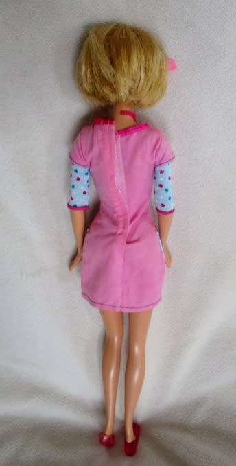 MATTEL  BARBIE DOLL WITH PRETTY BOB HAIRSTYLE AND WEARING ORIGINAL BARBIE DRESS!