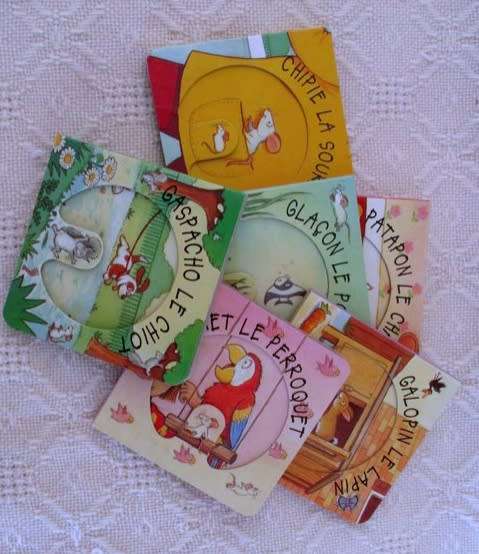 A SET OF SIX ADORABLE FRENCH CHILDREN'S BOOKS - AN EARLY START TO LEARN FRENCH!!