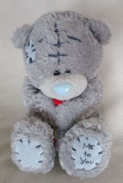 CUTE TATTY TEDDY  (ME TO YOU) HOLDING A TINY RED ROSE!!