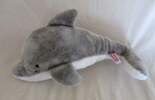 A SOFT GREY WELL MADE NICI DOLPHIN