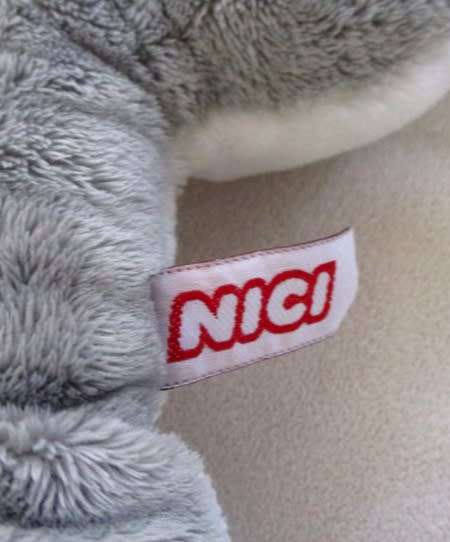 A SOFT GREY WELL MADE NICI DOLPHIN
