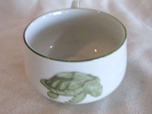 THREE  THOMAS PORCELAIN, LACROIX SCHILDKROTSUPPE/MOCK TURTLE SOUP CUPS - NO SAUCERS