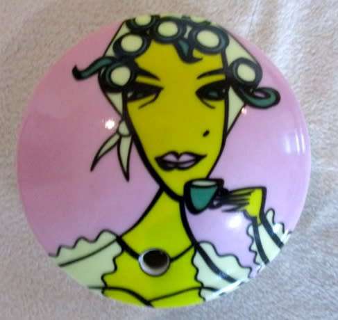 QUIRKY RUDIGER GOETZ/SWEETY RITZENHOFF PORCELAIN SWEETENER DISPENSER IN ORIGINAL BOX - GREAT GIFT!