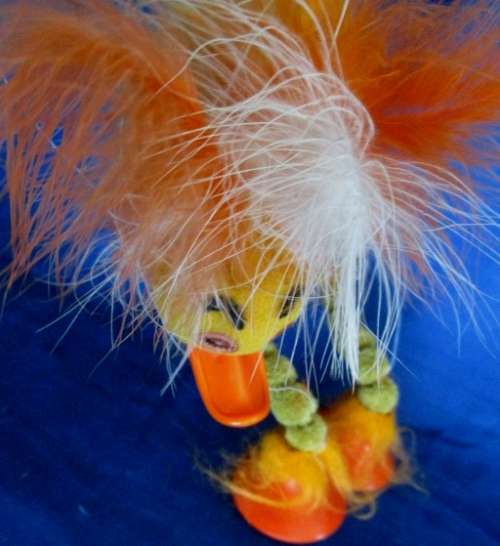 SO SPECIAL!! A VINTAGE 1970's WINKY BLINKY GOONY BIRD MARIONETTE! REMINDS ME OF PLOOM!
