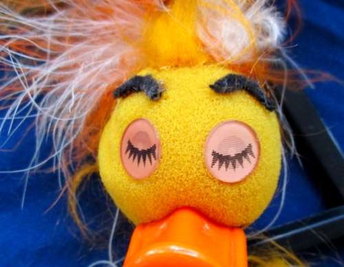 SO SPECIAL!! A VINTAGE 1970's WINKY BLINKY GOONY BIRD MARIONETTE! REMINDS ME OF PLOOM!