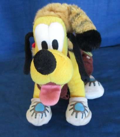 A RATHER SPECIAL AUTHENTIC ORIGINAL DISNEY PARKS PLUTO PLAYING DAVY CROCKETT!